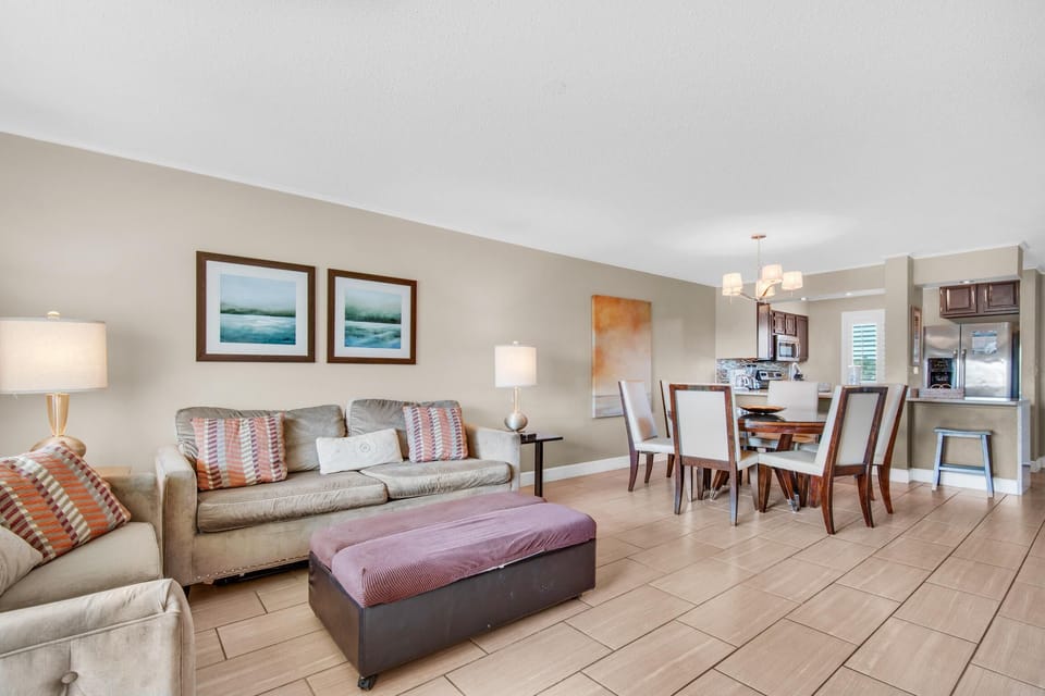 Condo, 1 King Bed with Sofa bed (Ocean 214 at The Islander) | Living area | TV