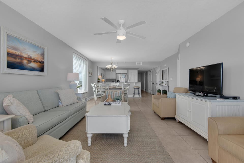 Condo, Multiple Beds (Sea Dunes 304) | Living area | TV