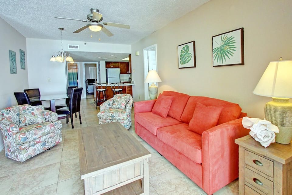 Condo, Multiple Beds (Nautilus 1303) | Living area | TV