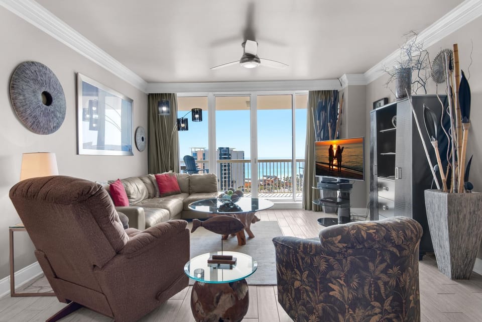 Condo, Multiple Beds (St. Lucia 1103) | Living area | TV