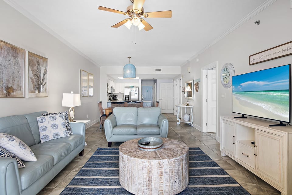 Condo, Multiple Beds (Ariel Dunes II 1909) | Living area | TV