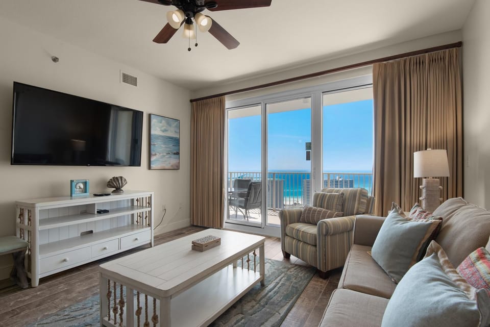 Condo, Multiple Beds (Ariel Dunes II 1807- High Tide) | Living area | TV
