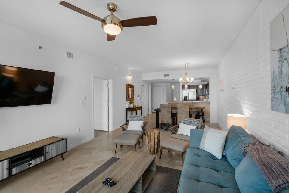 Condo, Multiple Beds (Ariel Dunes I 802) | Living area | TV