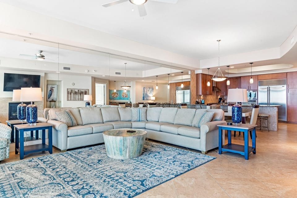 Condo, Multiple Beds (Turquoise D1306) | Living area | TV