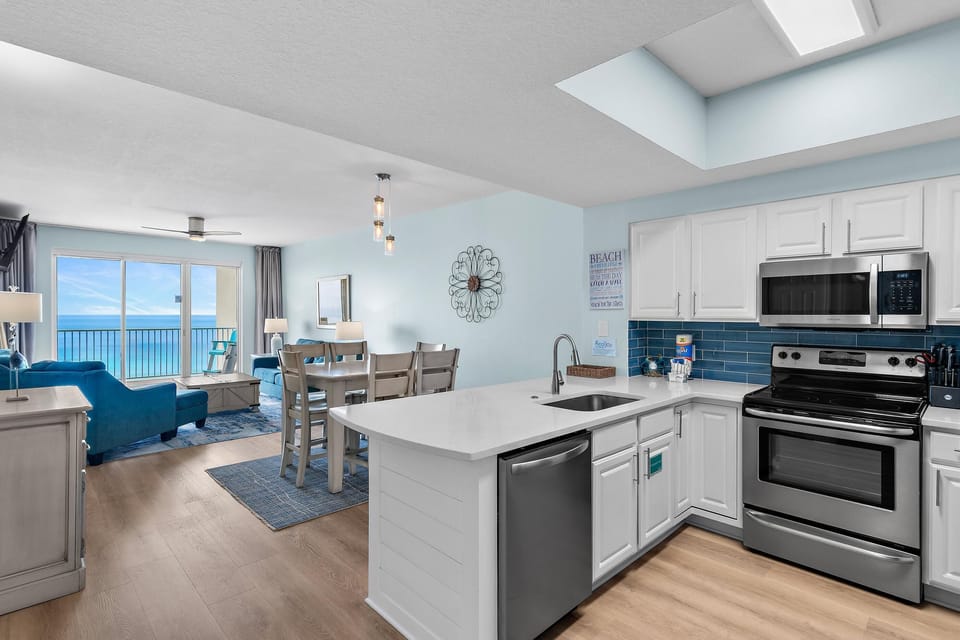 Condo, Multiple Beds (Ariel Dunes I 1403) | Private kitchen | Oven, toaster