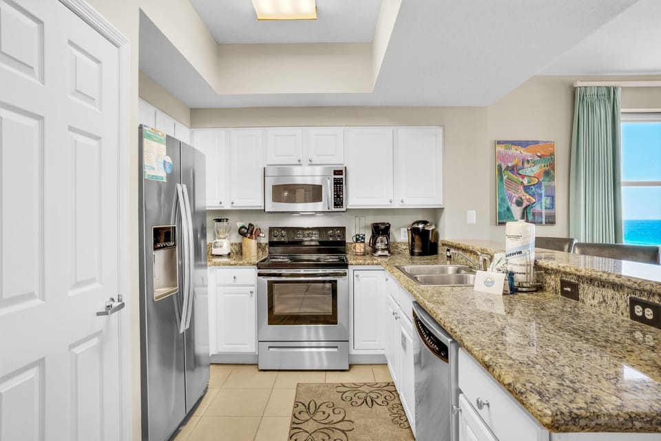 Condo, Multiple Beds (Ariel Dunes I 1401) | Private kitchen | Oven, toaster