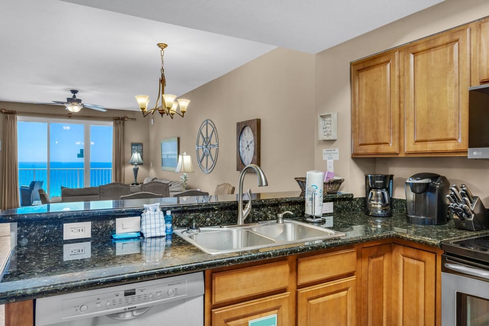 Condo, 1 King Bed with Sofa bed (Ariel Dunes I 1307) | Private kitchen | Oven, toaster