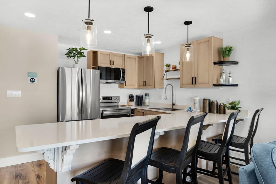 Condo, Multiple Beds (Crystal Villas A-3) | Private kitchen | Oven, toaster