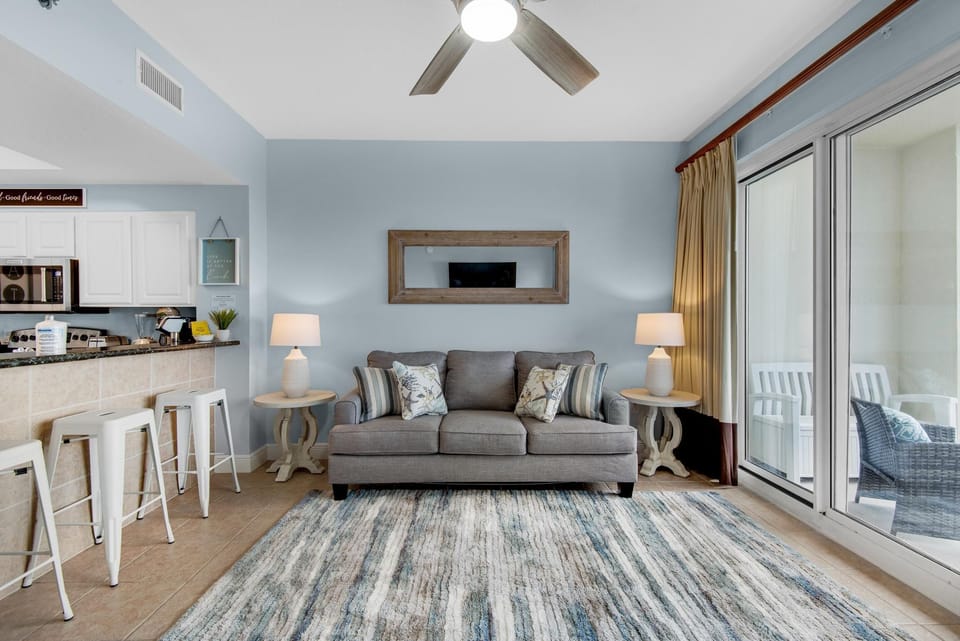 Condo, 1 Queen Bed with Sofa bed (Ariel Dunes I 2305) | Living area | TV