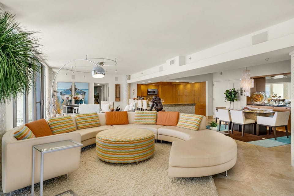 Condo, Multiple Beds (East Pass 601) | Living area | TV