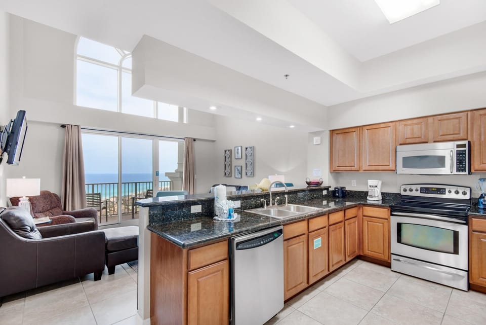 Condo, Multiple Beds (Ariel Dunes II 2404) | Private kitchen | Oven, toaster