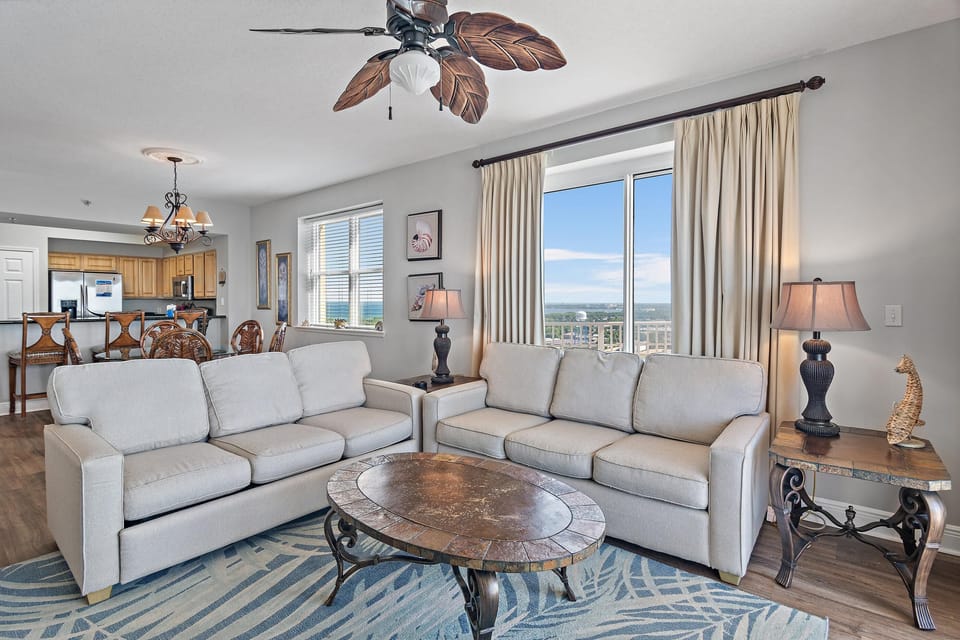Condo, Multiple Beds (Ariel Dunes I 2001) | Living area | TV