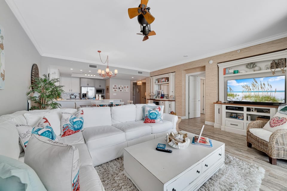 Condo, Multiple Beds (Indigo West 1602) | Living area | TV