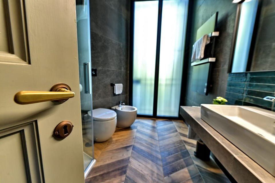 Deluxe Room | Bathroom | Free toiletries, hair dryer, bathrobes, slippers
