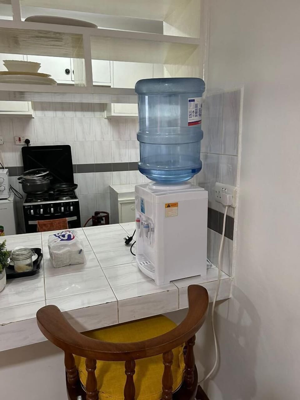 Fridge, electric kettle