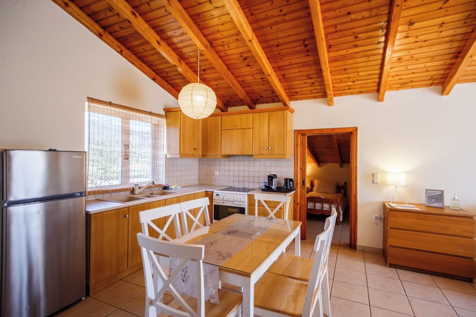 Loft, Balcony, Mountain View | Private kitchen | Full-size fridge, electric kettle, cookware/dishes/utensils