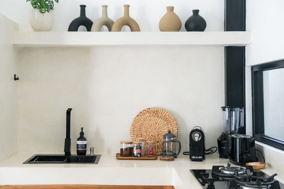 Villa, 1 Queen Bed, Non Smoking, Pool View | Private kitchen | Fridge, microwave, stovetop, cookware/dishes/utensils