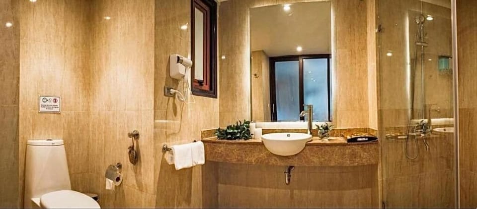 Free toiletries, hair dryer, slippers, bidet