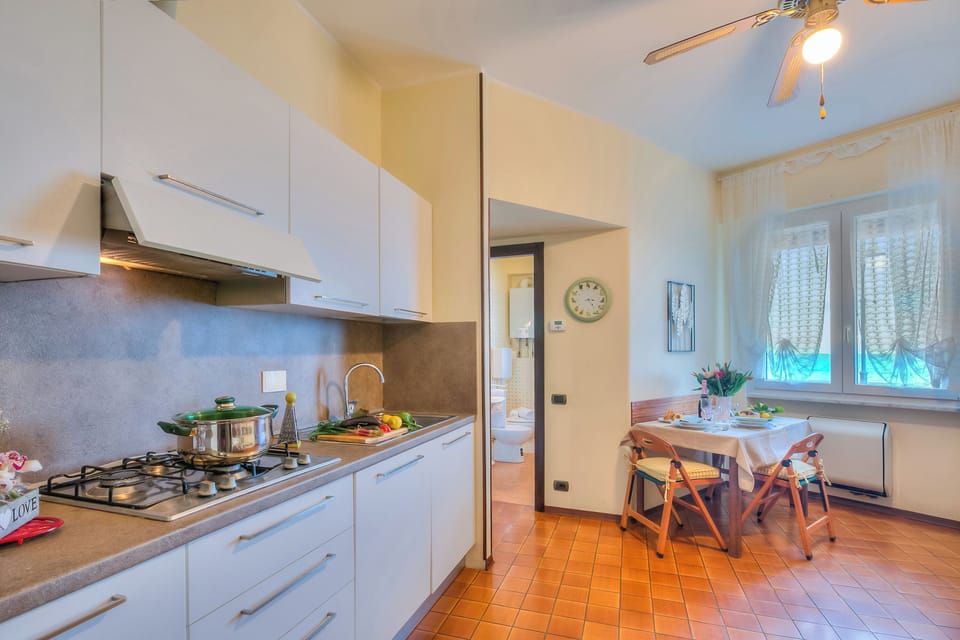 Family Apartment, Multiple Bedrooms, Sea Facing (Mer Vivante - Front Beach) | Private kitchen | Fridge, oven, stovetop, dishwasher