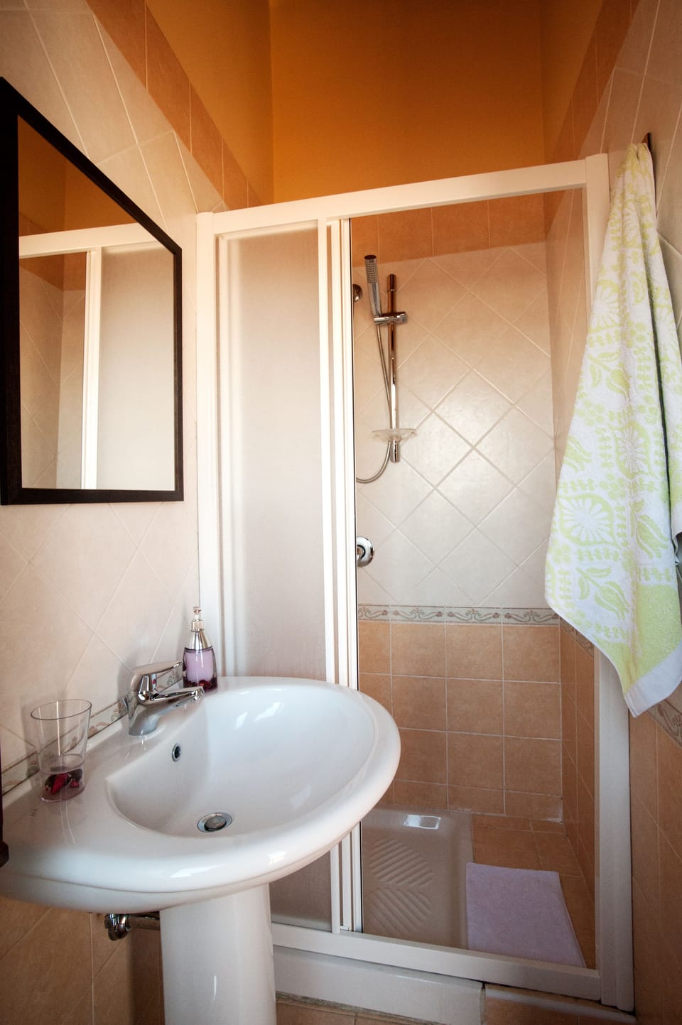 Hair dryer, bathrobes, bidet, towels