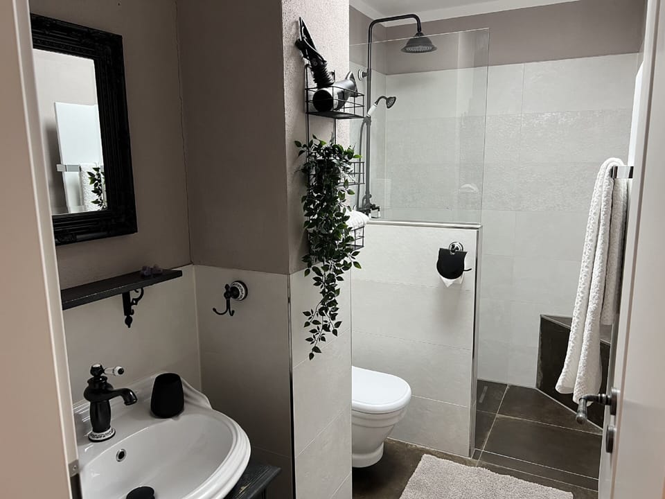 Double Room | Bathroom | Shower, hair dryer, towels