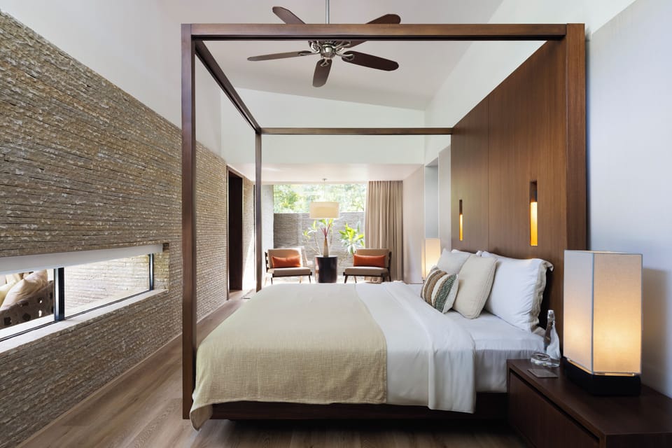 Villa, 1 Bedroom (Garden Pool) | Premium bedding, in-room safe, individually furnished, desk