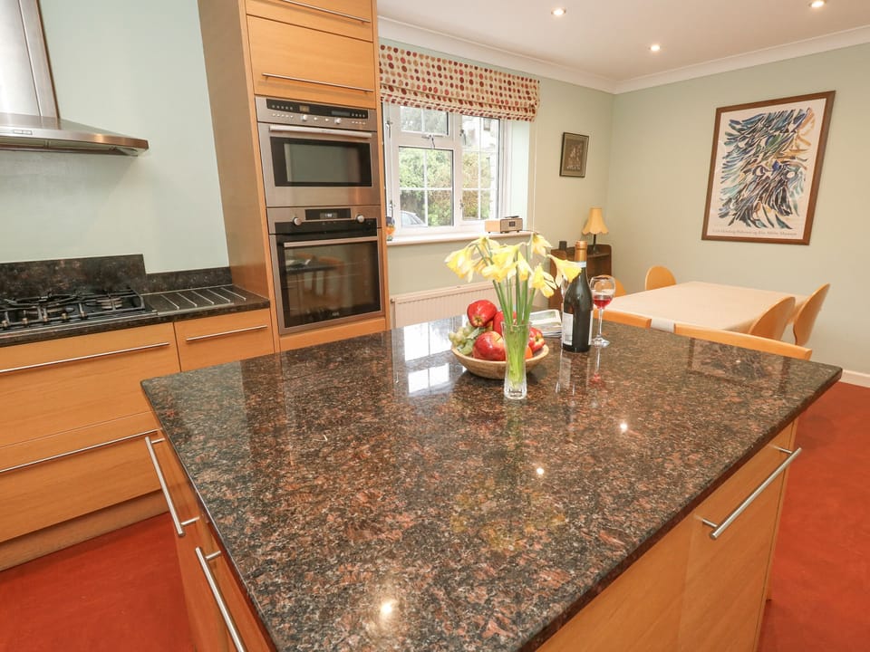 Fridge, dishwasher, electric kettle, toaster
