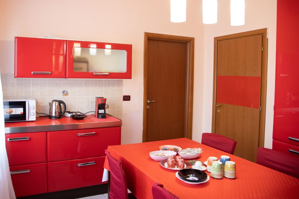 Shared fridge, microwave