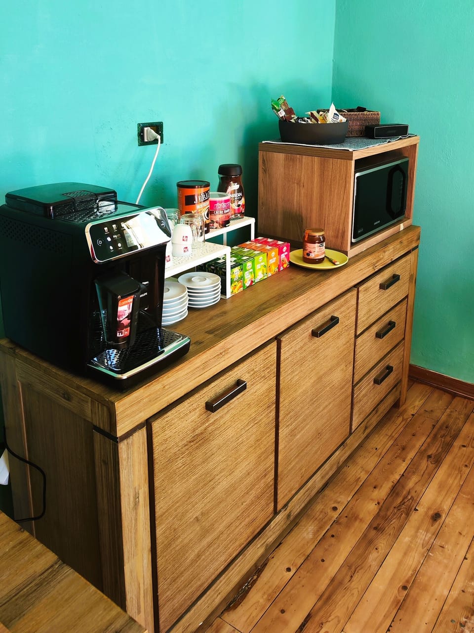 Daily buffet breakfast (EUR 8 per person)