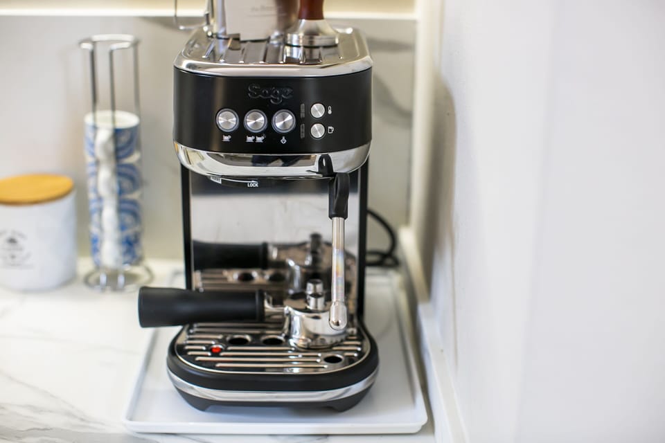 Deluxe Apartment | Private kitchen | Fridge, microwave, oven, stovetop