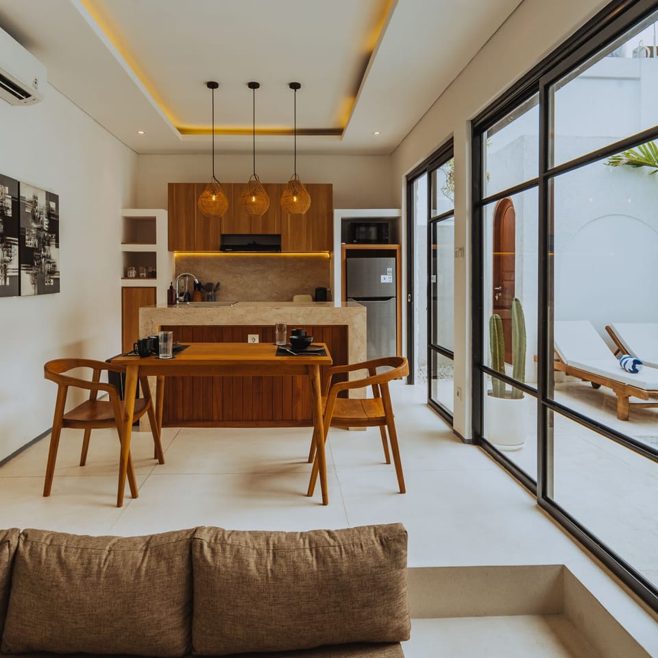 Villa | Living area | 43-inch Smart TV with digital channels