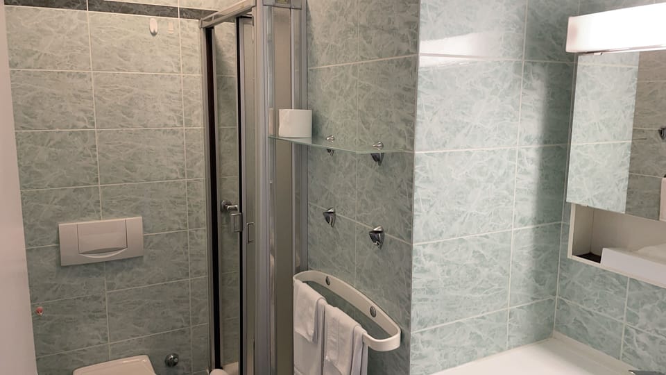 Free toiletries, hair dryer, bathrobes, towels