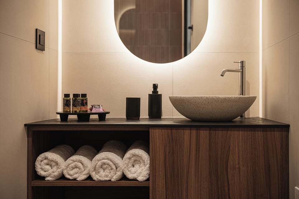 Deluxe Room, Balcony | Bathroom | Shower, rainfall showerhead, free toiletries, hair dryer