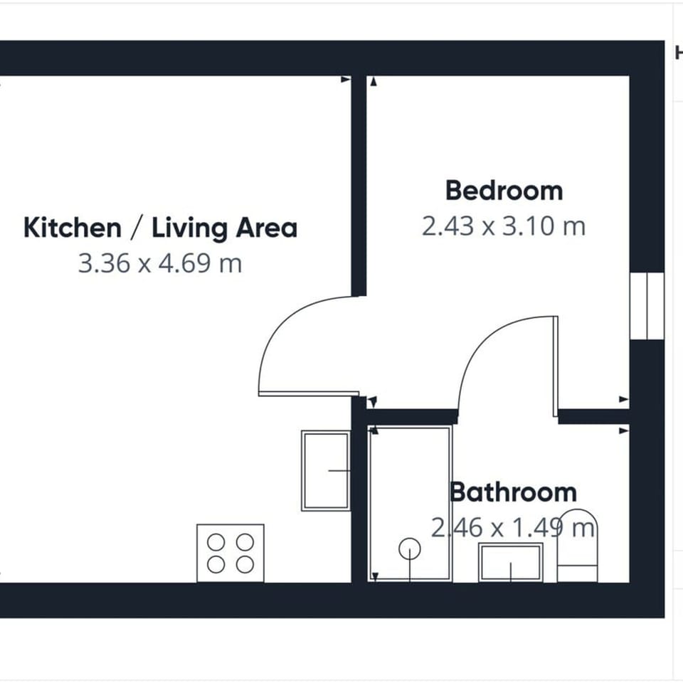 House | 1 bedroom, iron/ironing board