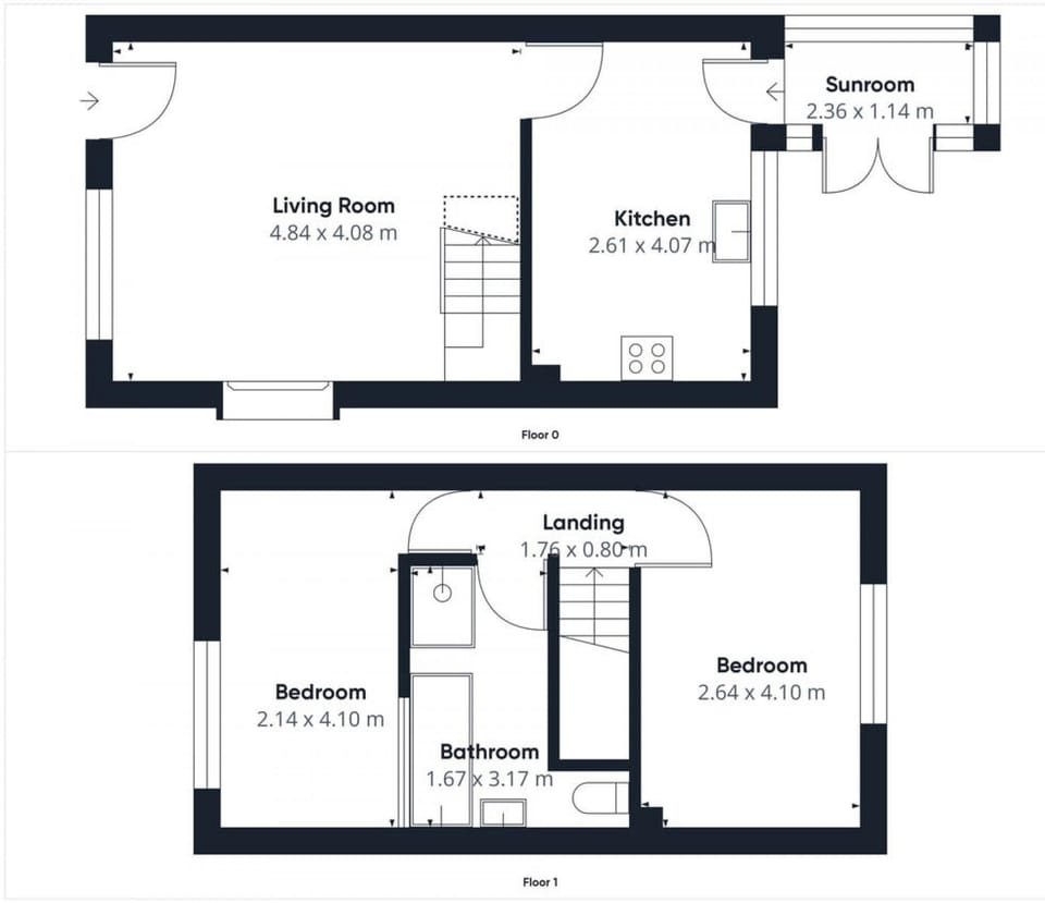 House | 2 bedrooms, iron/ironing board