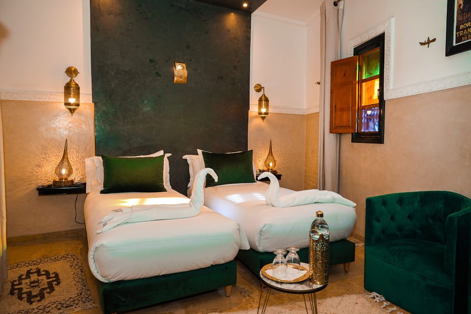 Double or Twin Room, Courtyard View | Egyptian cotton sheets, premium bedding, down comforters