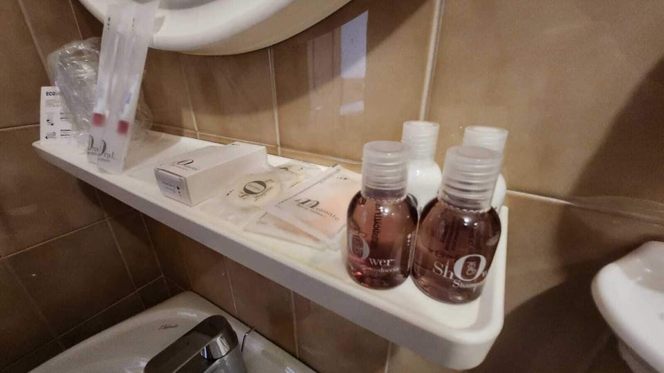 Free toiletries, hair dryer, slippers, bidet
