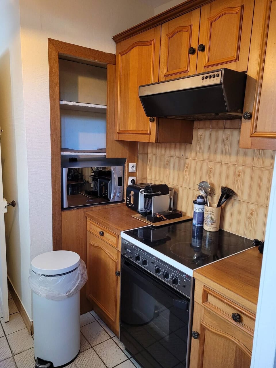 Shared fridge, microwave, highchair, mixer