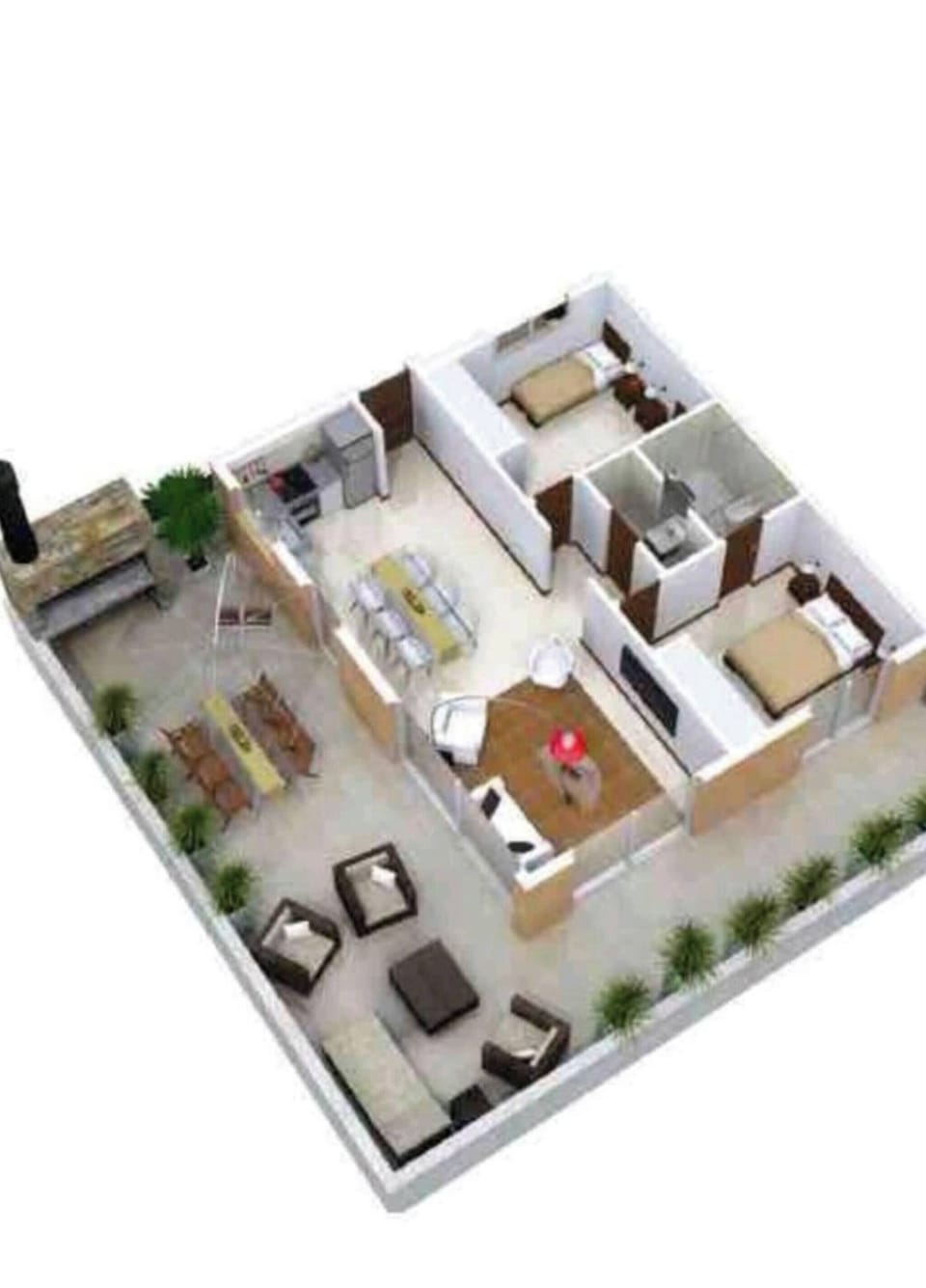 Apartment, 2 Bedrooms | Floor plan