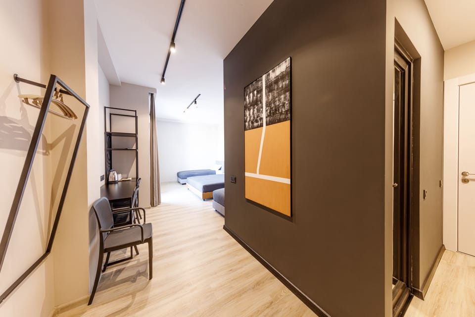 Family Quadruple Room, Balcony | Premium bedding, memory foam beds, desk, laptop workspace