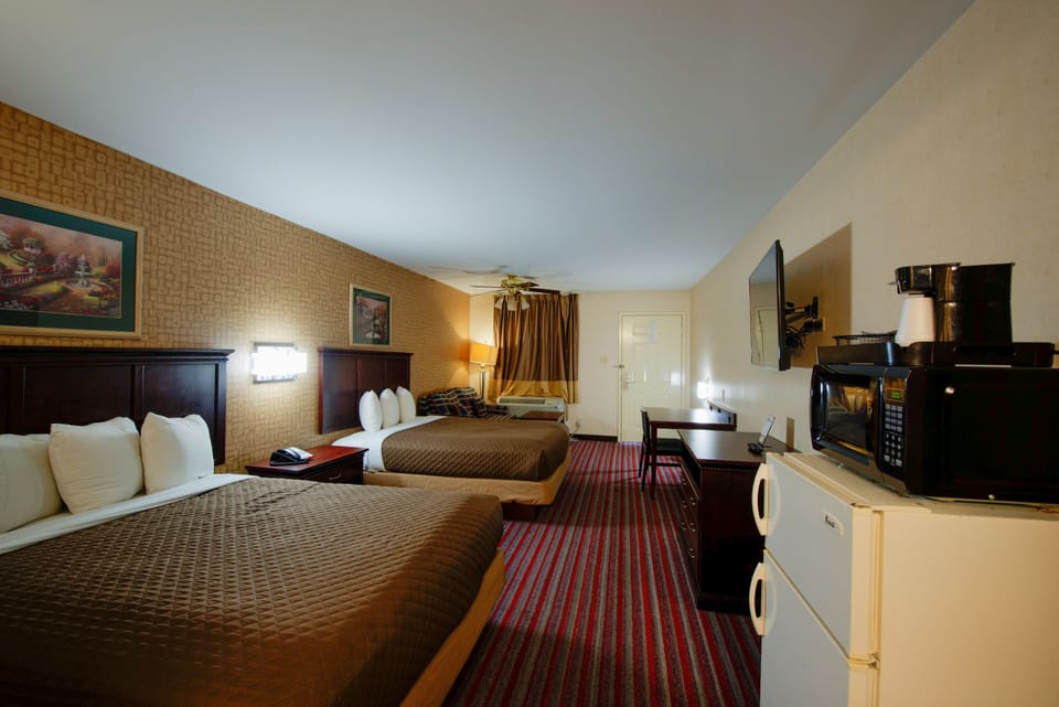 Deluxe Room, 2 Queen Beds | Iron/ironing board, free WiFi, alarm clocks