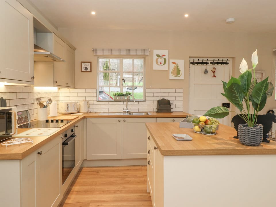 Fridge, dishwasher, electric kettle, toaster