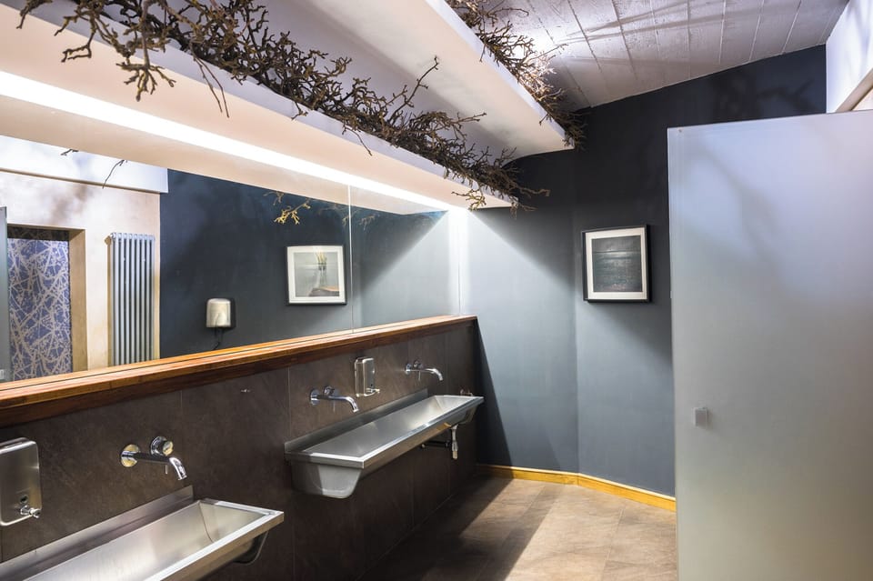 Shower, free toiletries, hair dryer, slippers