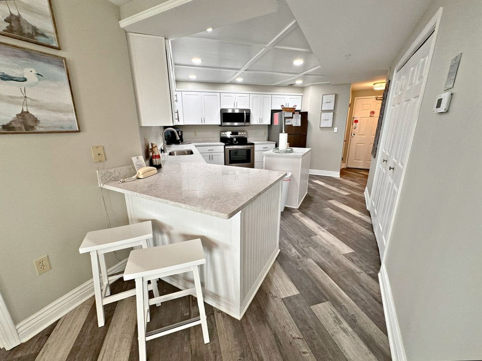 Condo, Multiple Beds, Pool Access (The Palms 611) | Private kitchen | Coffee/tea maker