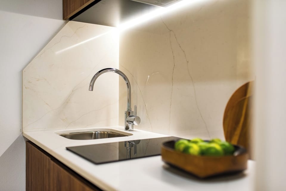 Standard Suite | Private kitchen | Fridge, microwave, stovetop, coffee/tea maker
