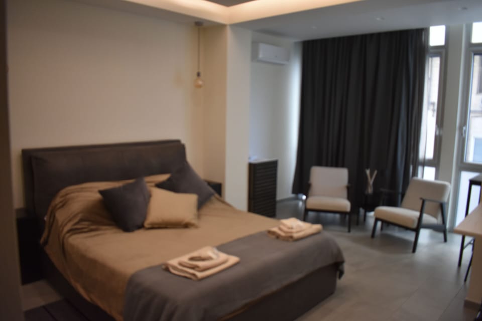 Deluxe Double Room | Hypo-allergenic bedding, down comforters, memory foam beds, minibar