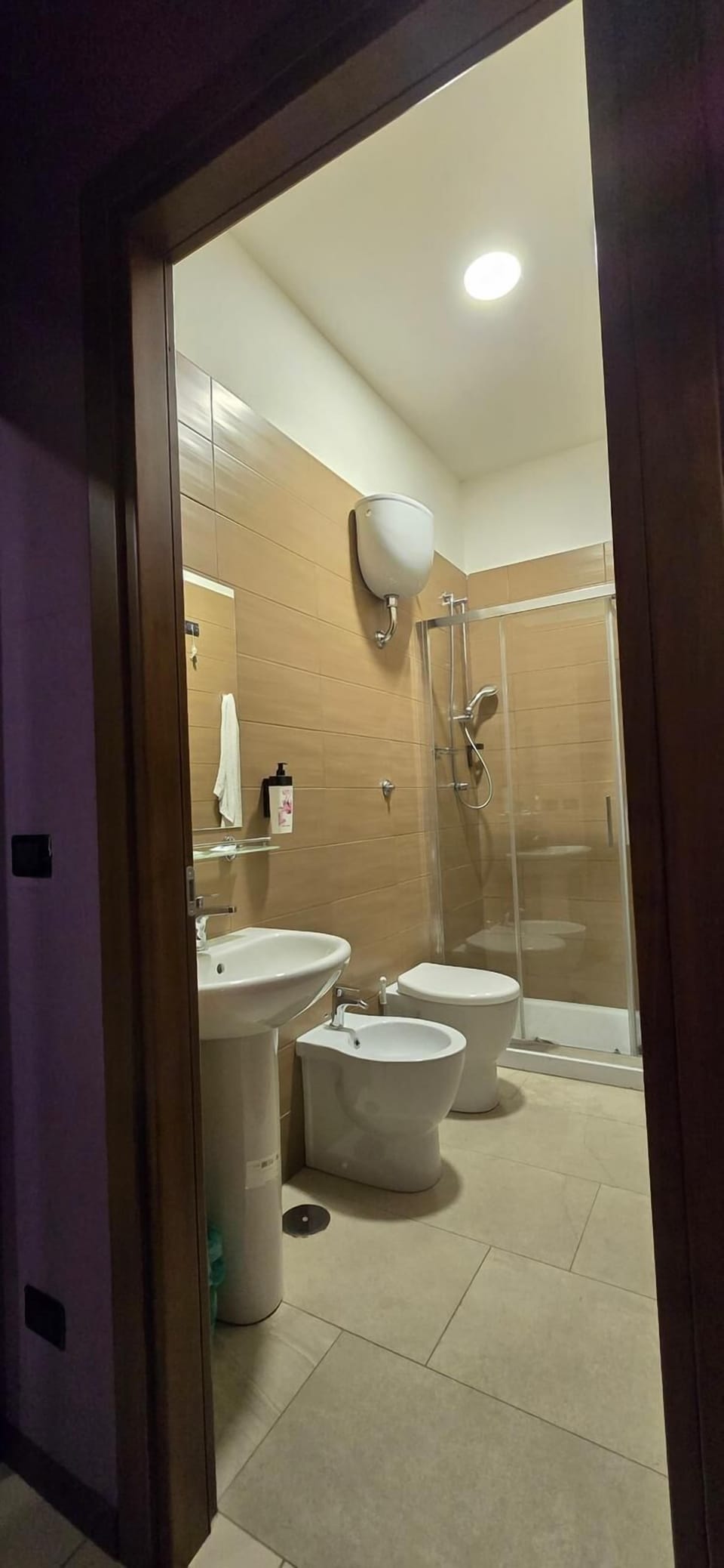 Room | Bathroom | Shower, rainfall showerhead, hair dryer, bidet
