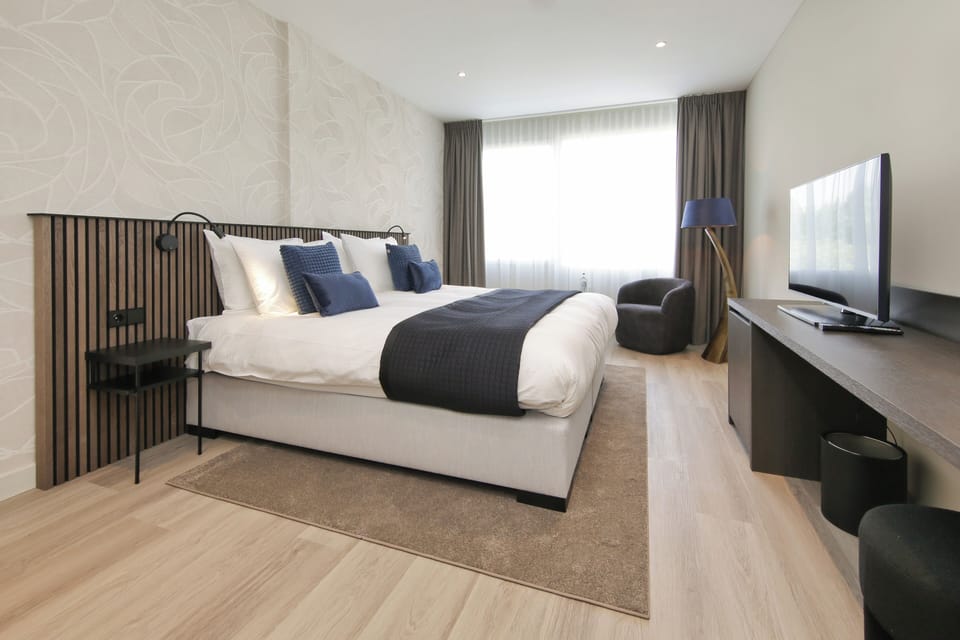 Comfort Double Room, 1 King Bed, City View | Pillowtop beds, minibar, in-room safe, desk