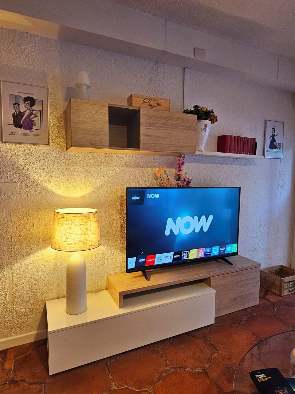 Deluxe Apartment, Courtyard View | Living area | 28-inch flat-screen TV with cable channels