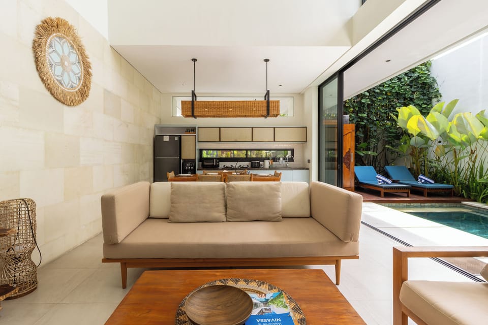 Villa | Living room | 20-inch flat-screen TV with cable channels